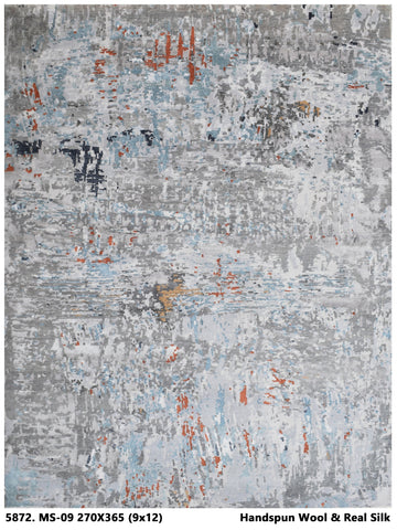 Wool & Real-Silk-Carpet-MS-09-270 X 370-5872