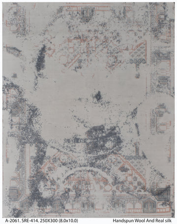 Wool & Real-Silk-Carpet-SRE-414-250 X 300-A-2061