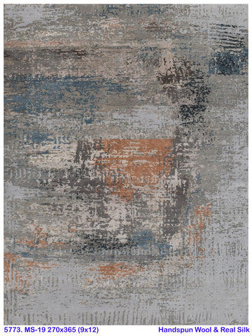 Wool & Real-Silk-Carpet-MS-19-270 X 370-5773