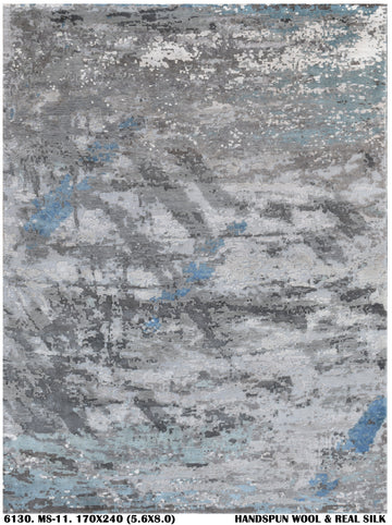 Wool & Real-Silk-Carpet-MS-11-170 X 240-6130