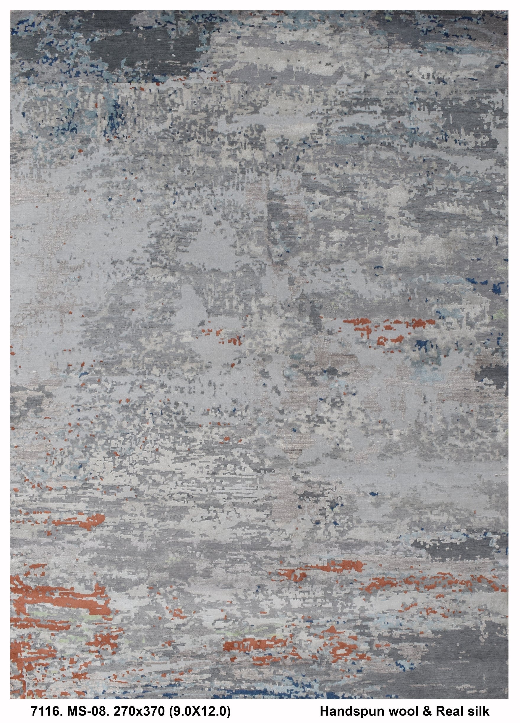 Wool & Real-Silk-Carpet-MS-08-270 X 370-7116