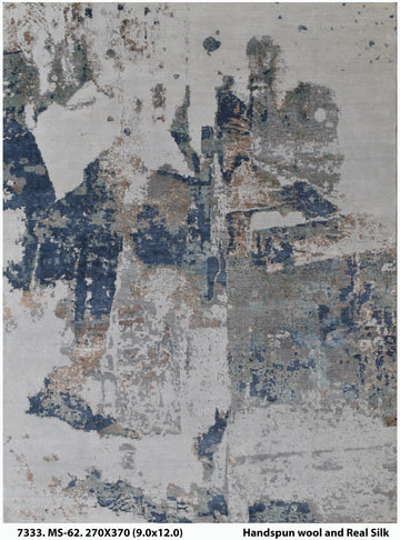Wool & Real-Silk-Carpet-MS-62-270 X 370-7333