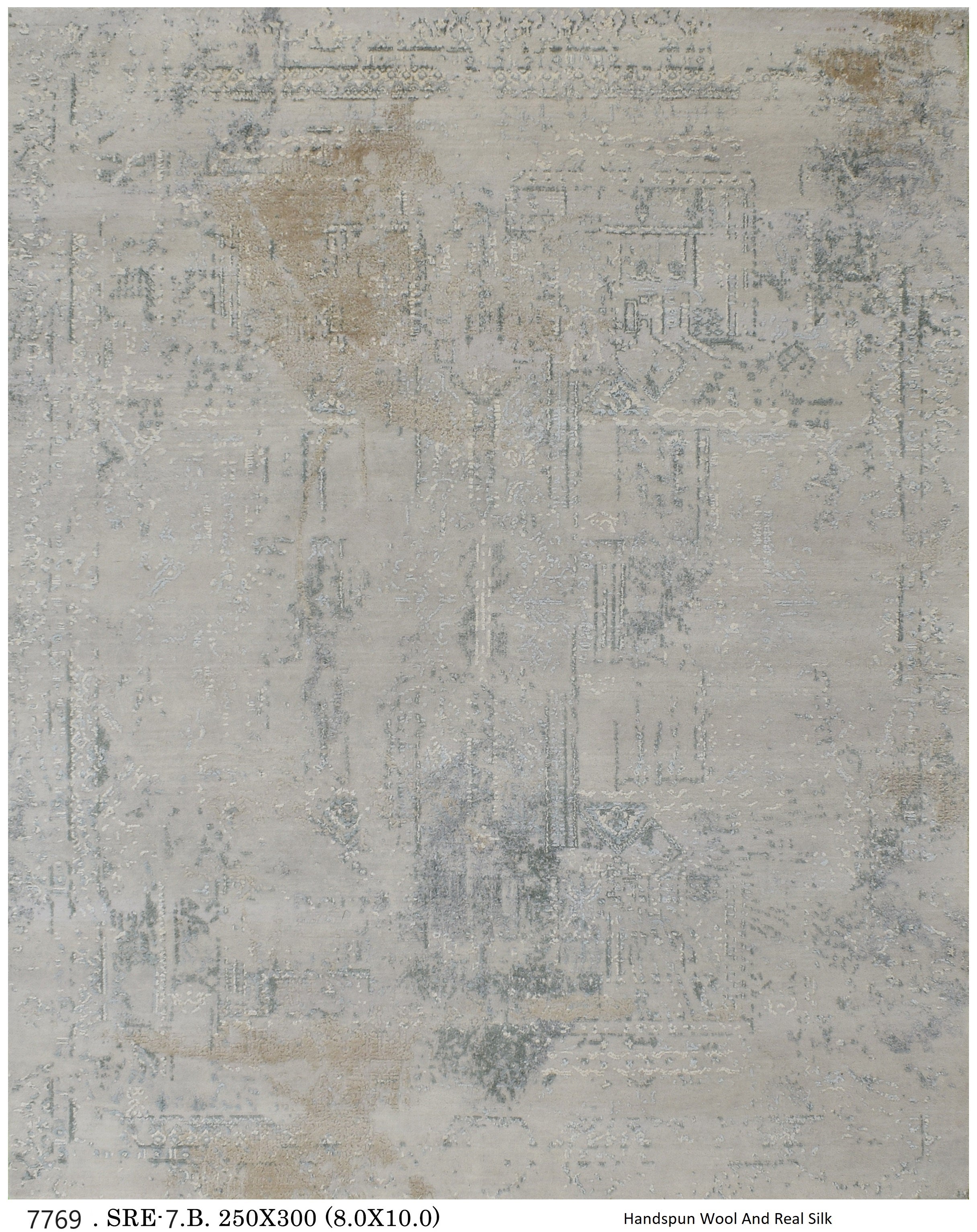 Wool & Real-Silk-Carpet-SRE-7-B-250 X 300-7769
