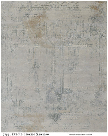 Wool & Real-Silk-Carpet-SRE-7-B-250 X 300-7769