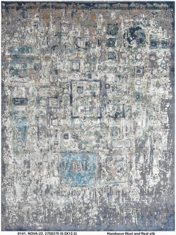 Wool & Real-Silk-Carpet-NOVA-23-270 X 370-8141
