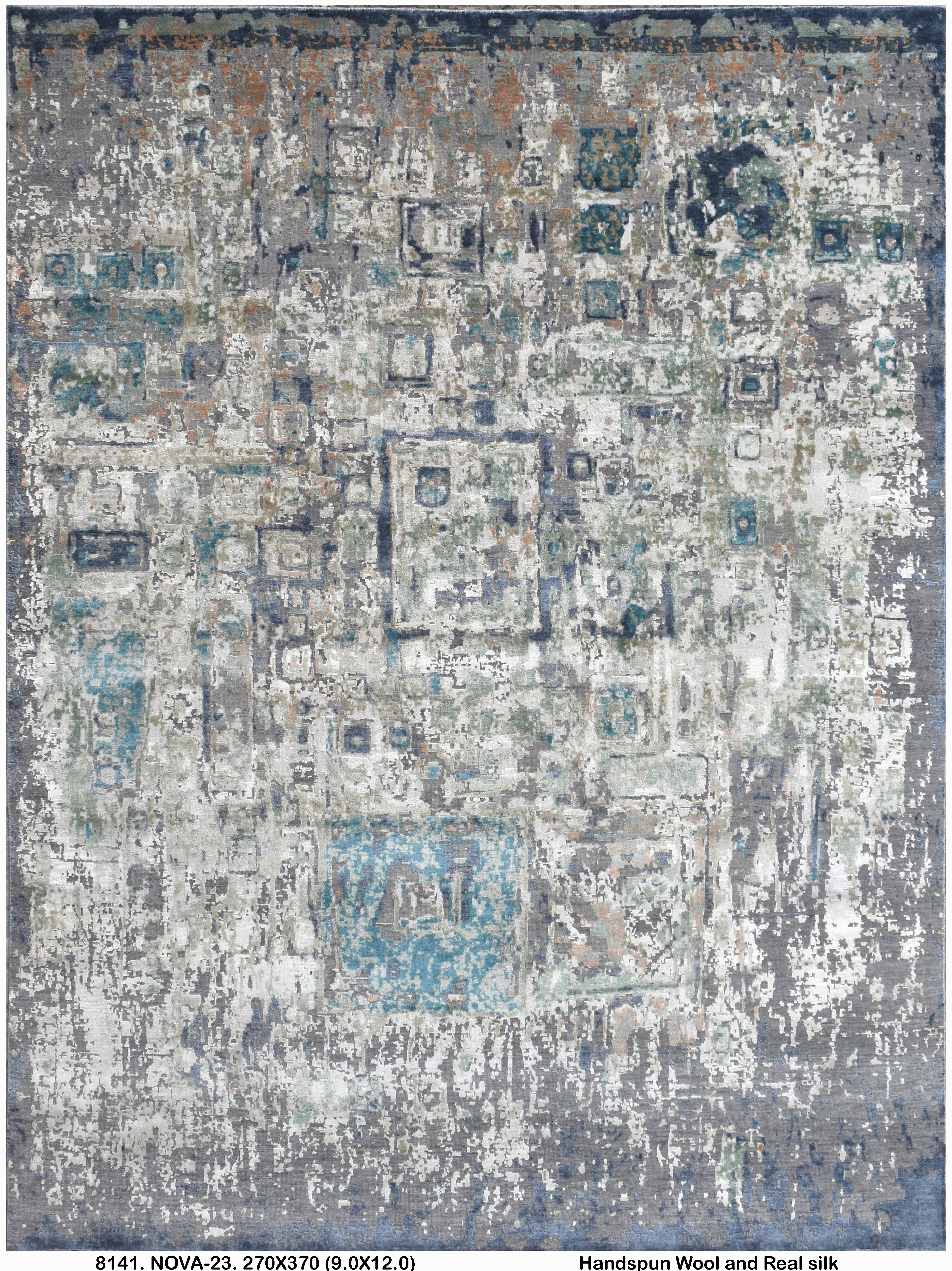 Wool & Real-Silk-Carpet-NOVA-23-270 X 370-8141